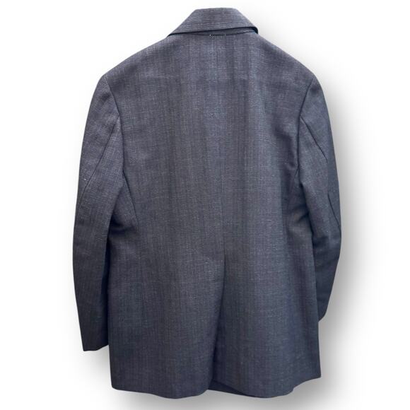 1960s Maxwell’s Double Breasted Mod Gray Wool Jacket 38S Hong Kong Hand Tailored - Picture 3 of 16